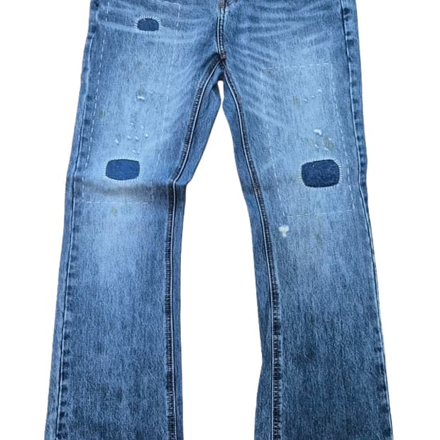 앙팡리쉬데프리메 플레어 디테일 데님 팬츠 [31]