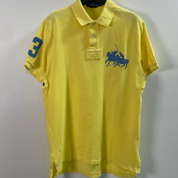 폴로 랄프로렌 빅포니 노랑 반팔 카라티 (on.63)