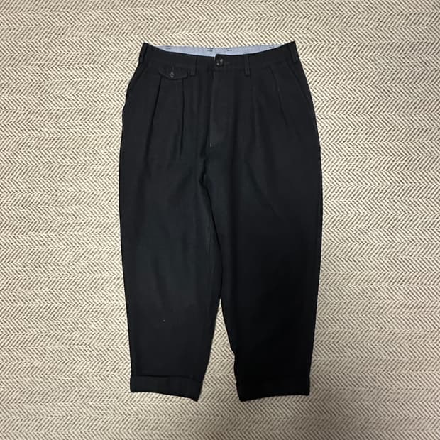 BEAMS PLUS wool slacks dark navy