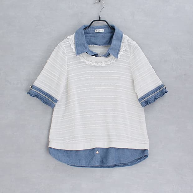 axes femme _ layered look shirt