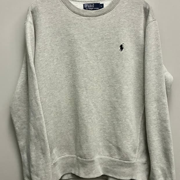 (L/103)00s 폴로랄프로렌 빈티지 스웻셔츠 맨투맨 멜란지그레이