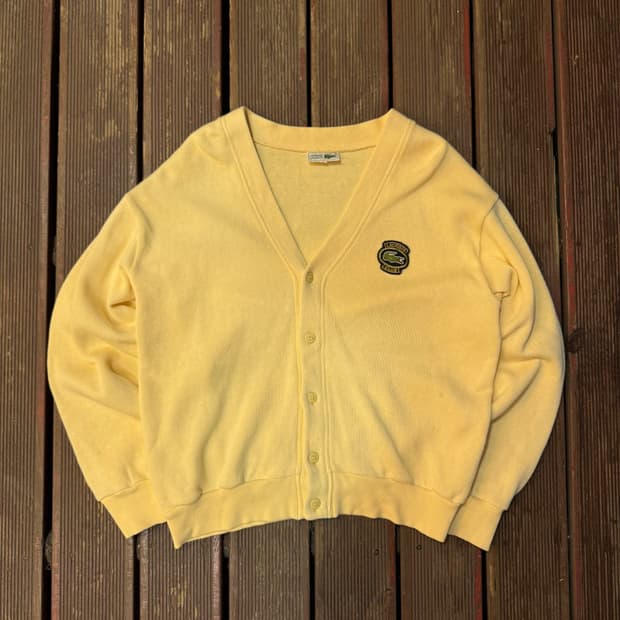 라코스테 연노랑 가디건