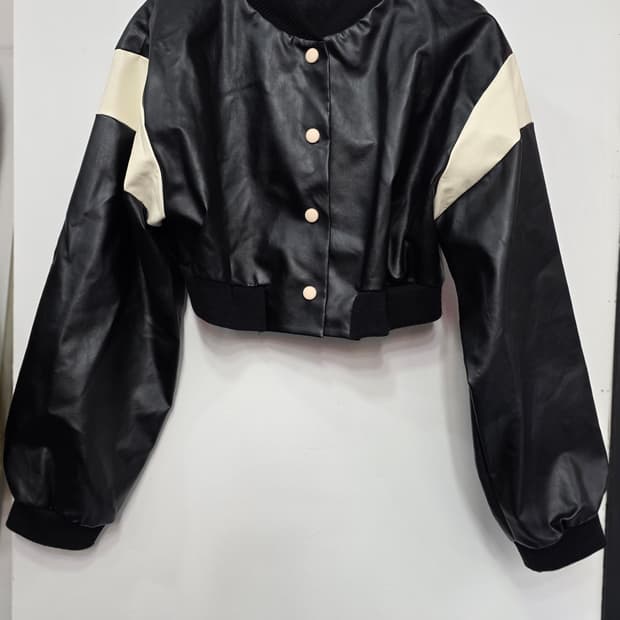 코인코즈 여성 크롭 블루종 자켓