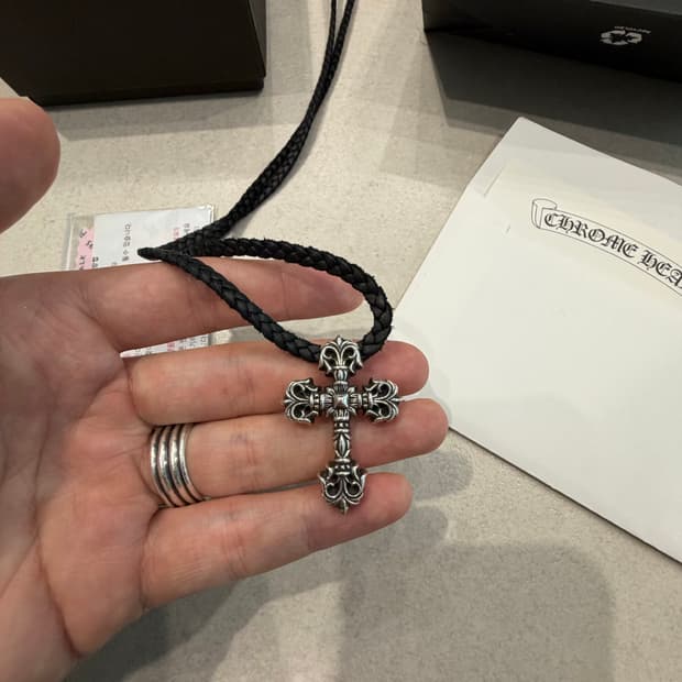 크롬하츠 필리그리 XS 가죽 목걸이