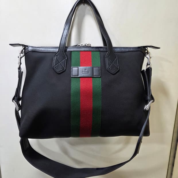 구찌 웹 테크노 토트앤 숄더백