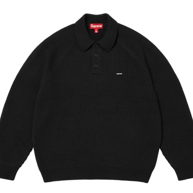 슈프림 스몰박스 폴로 스웨터 M 블랙