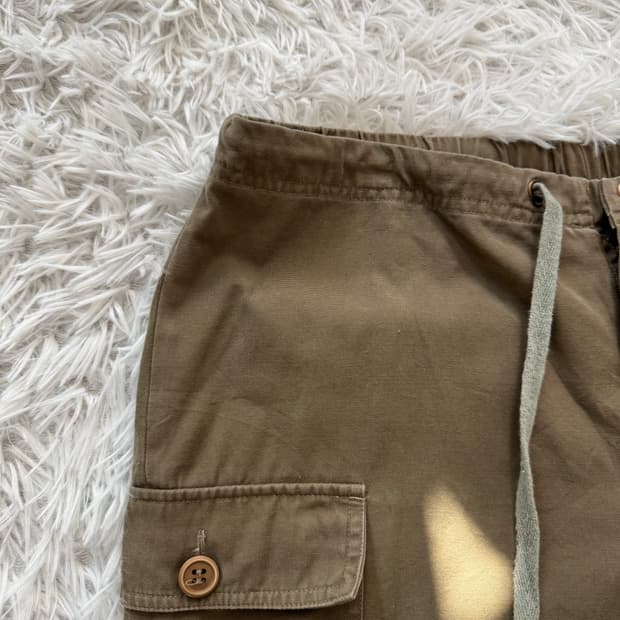 QUAN 일본빈티지 y2k 7부바지 y2k바지 노드바지 7부팬츠 M 30