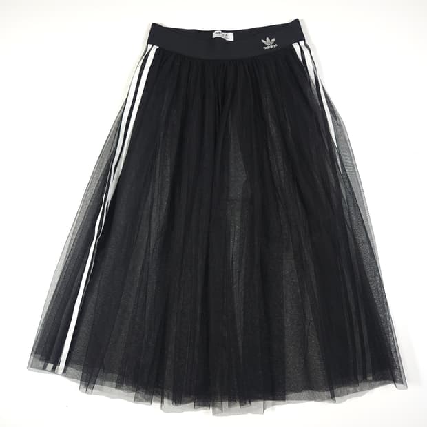 아디다스 파이어버드 시스루 튤 스커트