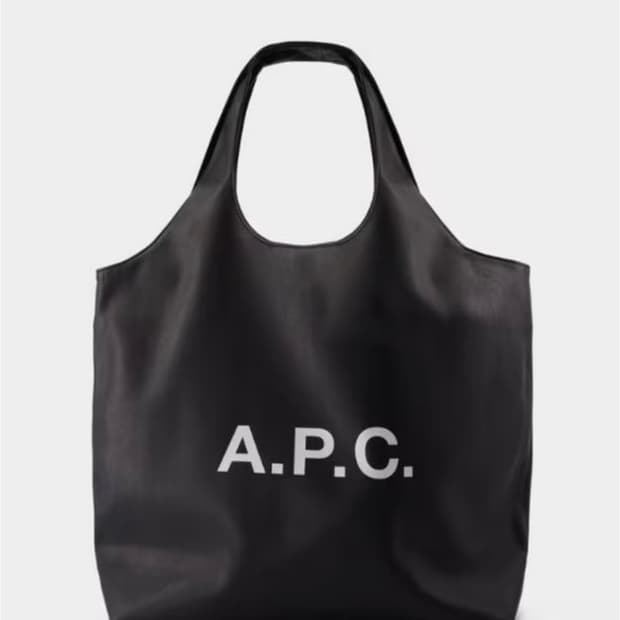 아페쎄 니논 리사이클 레더 토트백 블랙