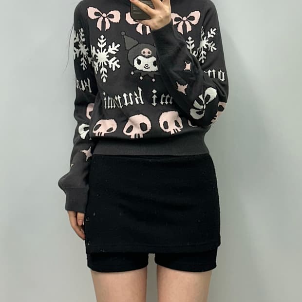 Vintage 빈티지 쿠로미 패턴 니트