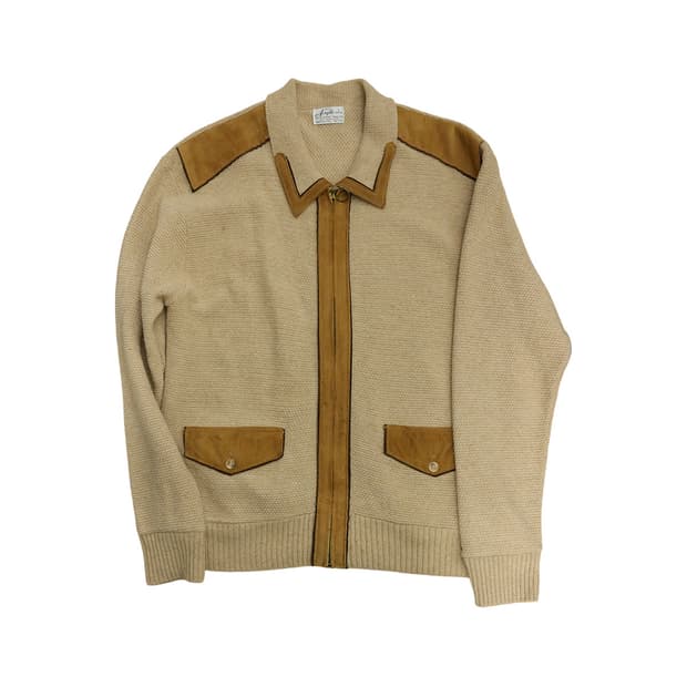 USA 90s 스웨이드 니트 가디건 