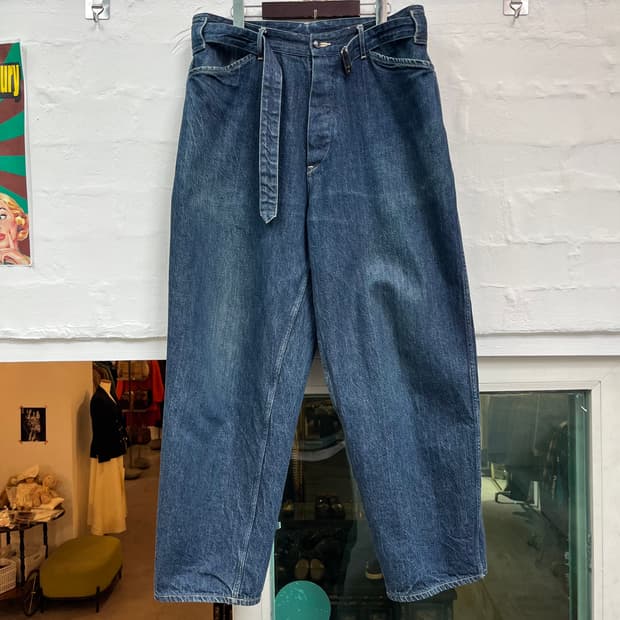 Comoli 코모리 벨티드 데님 팬츠 3