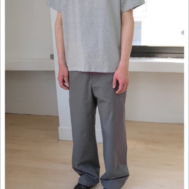 [2] 하프시코드 cotton trousers grey 코튼 트라우저