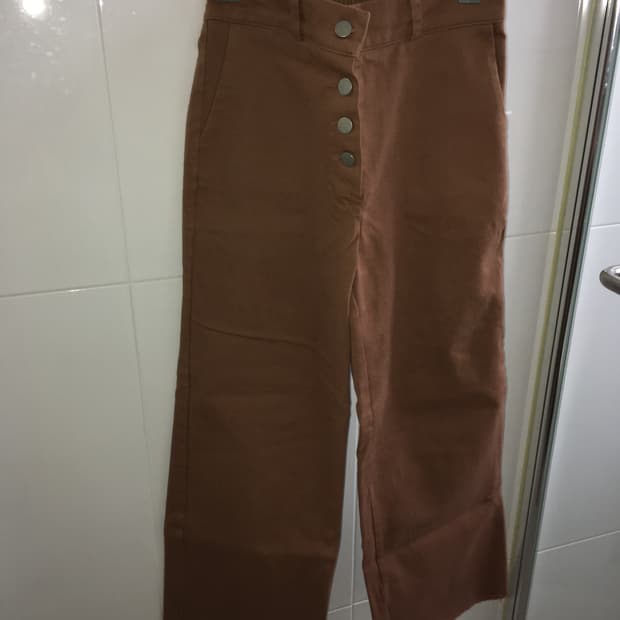 하이웨스트 코튼팬츠