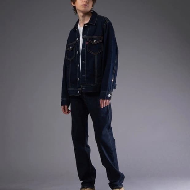 리바이스 타입원 type1 진청데님자켓 청자켓 M(100)미듐 탭 새제품