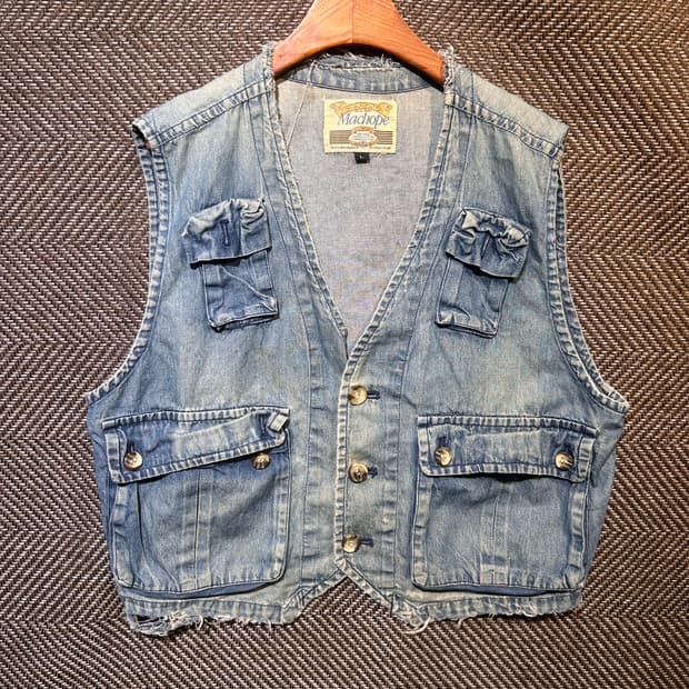 90s 맥홉 U.S.A 데님베스트