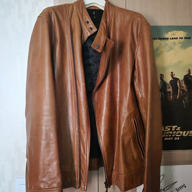 Qlamb큐램 소가죽 자켓