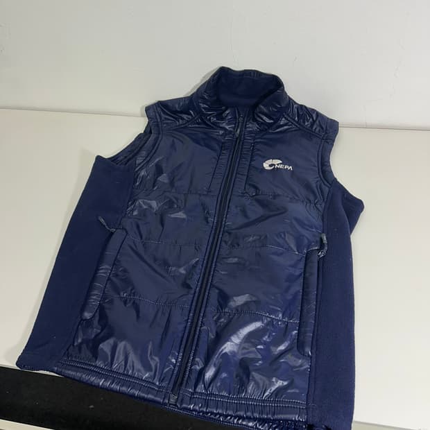 M 네파 네이비 기본로고 폴리 집업자켓