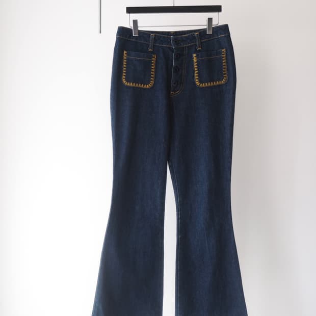vintage bell bottom denim pants 