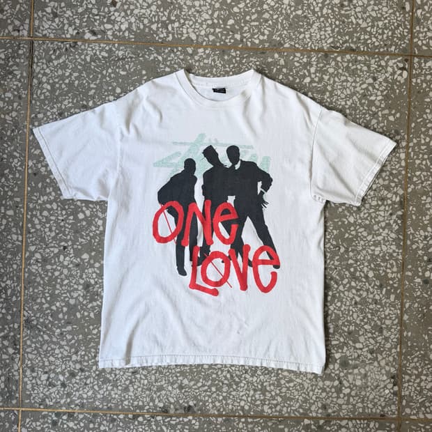 00s 올드 스투시 x RUN DMC 티셔츠