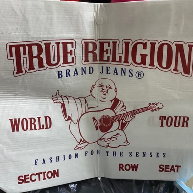 트루릴리젼 쇼핑백 흰색(새상품)(희귀템)