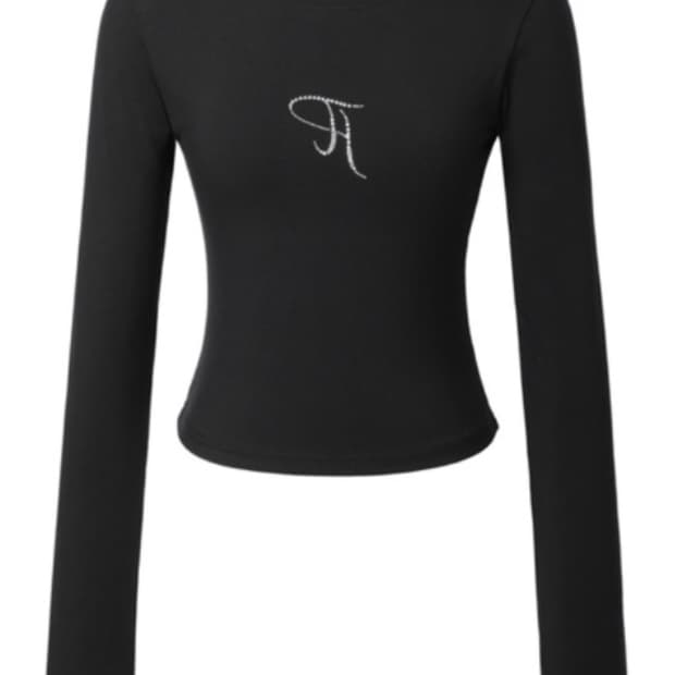 쓰리타임즈 쥬얼 롱 슬리브 블랙 M