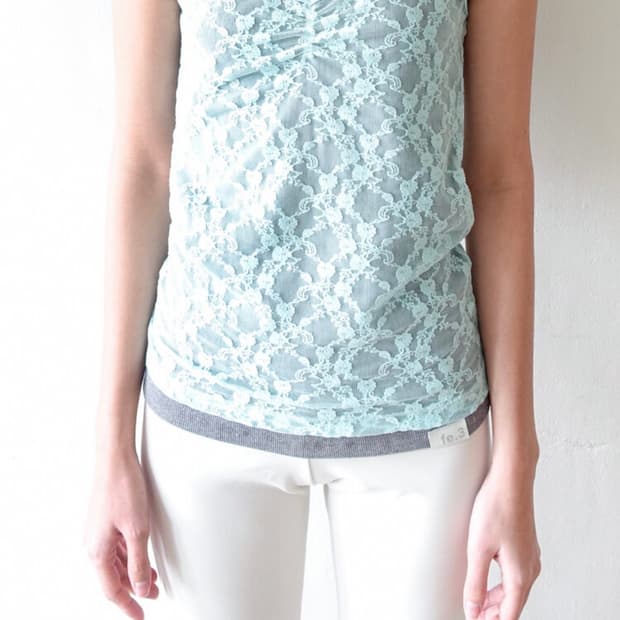 샵페어리 lace sleeveless (mint) 