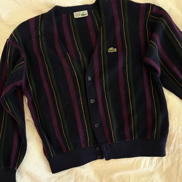 라코스테 울100 가디건 사이즈 95