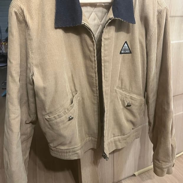 희귀템) 미스치프 x 오피셜할리데이 콜라보 코듀로이 블루종