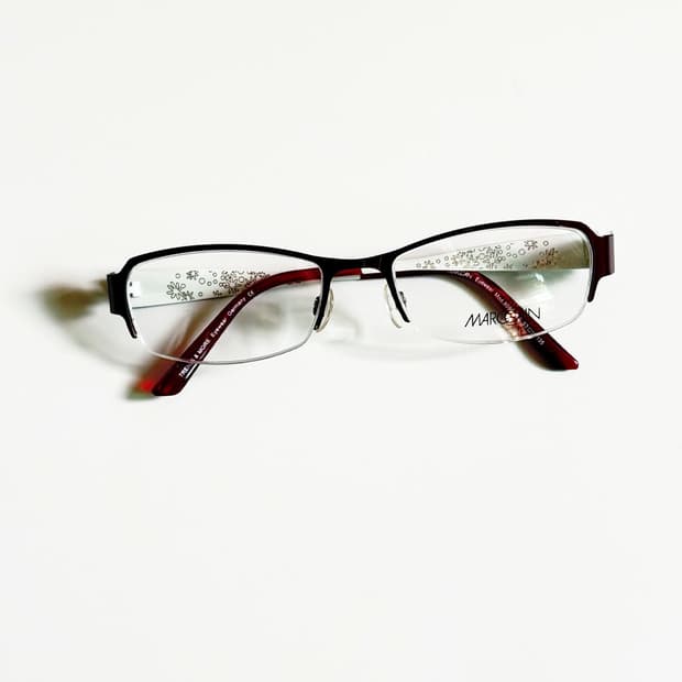 독일제 MARC CAIN 반무테 스퀘어 빈티지 안경