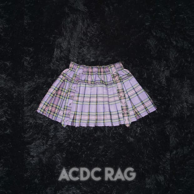 (acdc rag) punk eyelet skirt 