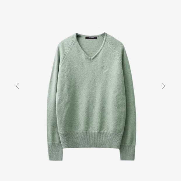 999휴머니티 브이넥 니트 민트