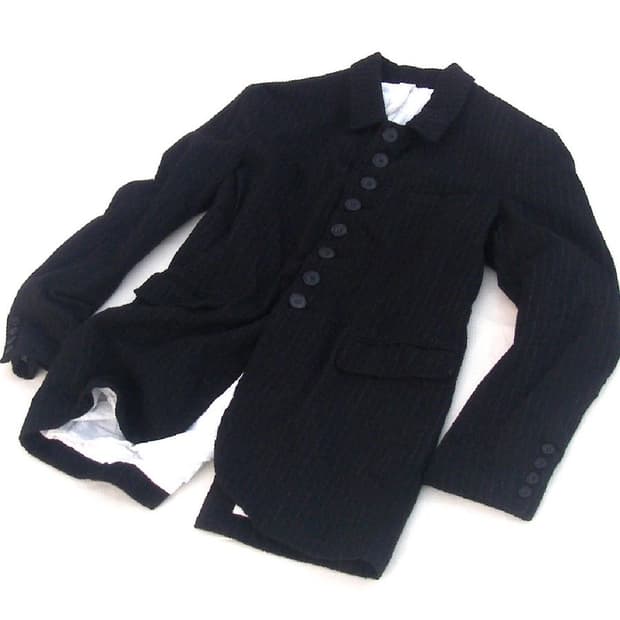 한솔킴 boiled wool striped work jacket