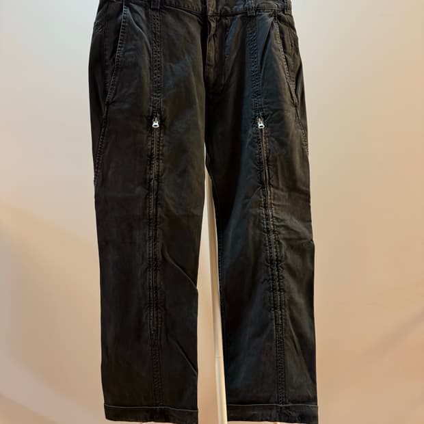 지퍼 디테일 팬츠 