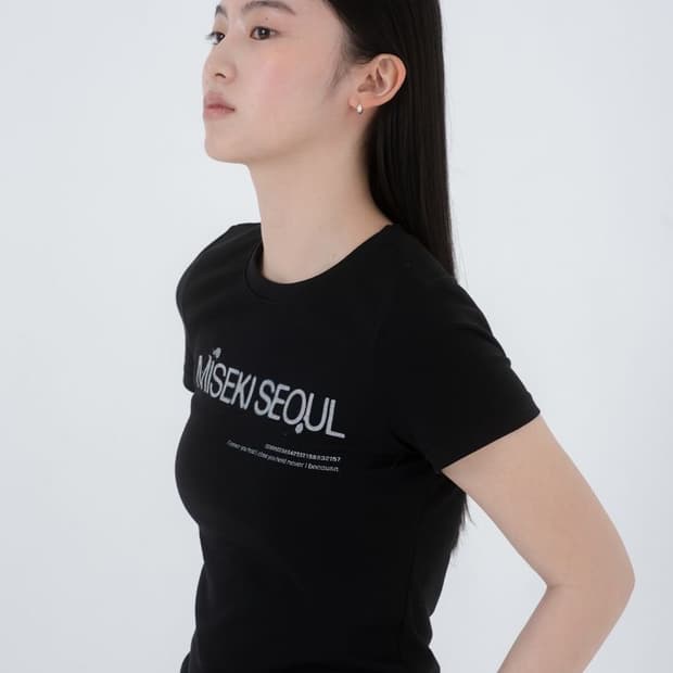 [2] 미세키서울 로고 숏슬리브 블랙