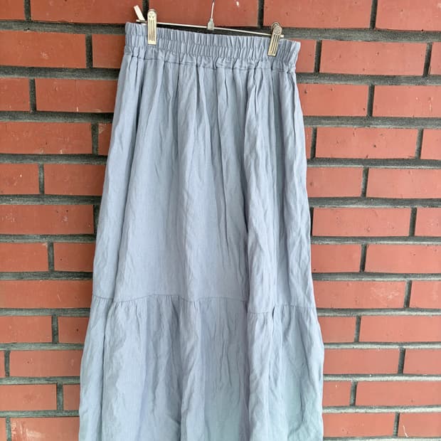 소라색 롱스커트