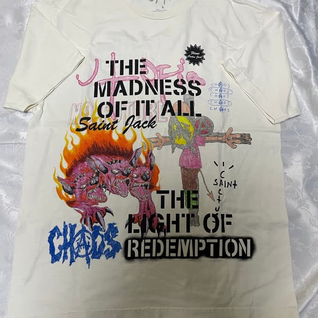 Saint michael x cactus jack t-shirt