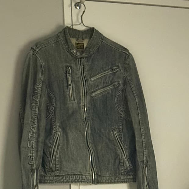 G star Raw데님 바이커 자켓m