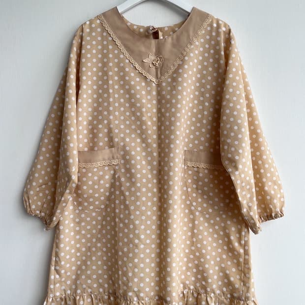 일본 빈티지 앞치마 튜닉 원피스 