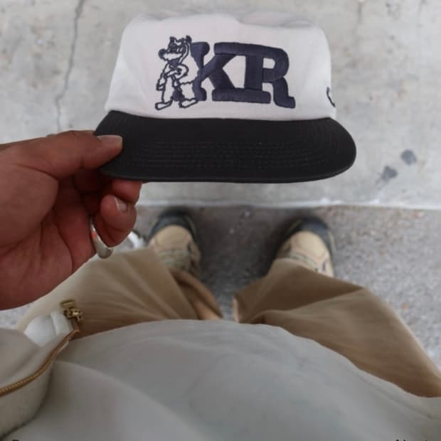크래커하우스 KR Logo two tone cap 새상품