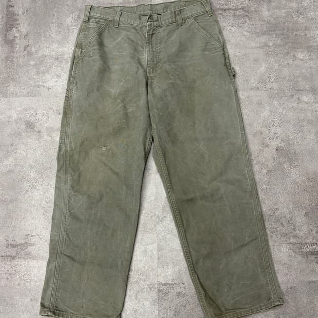 칼하트 모스그린 mos 카펜터 팬츠
