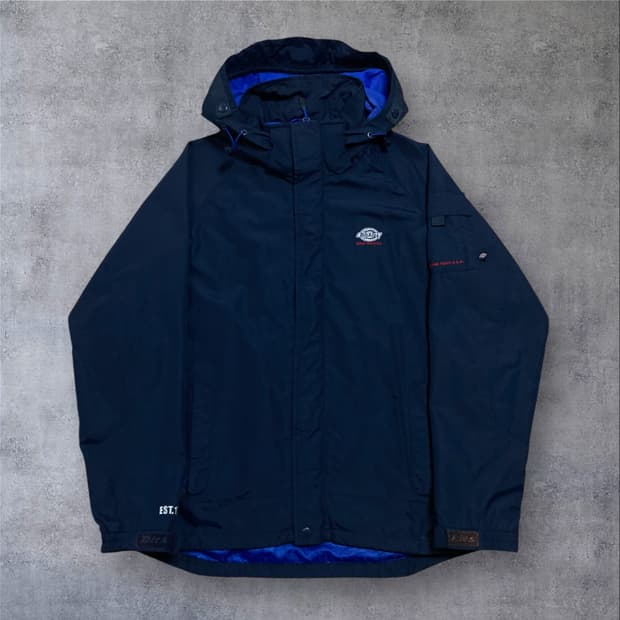 디키즈 스몰 로고 네이비 바람막이