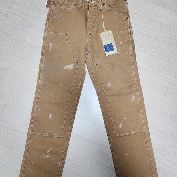 RRL 엔지니어핏 디스트레스드 카펜더 팬츠