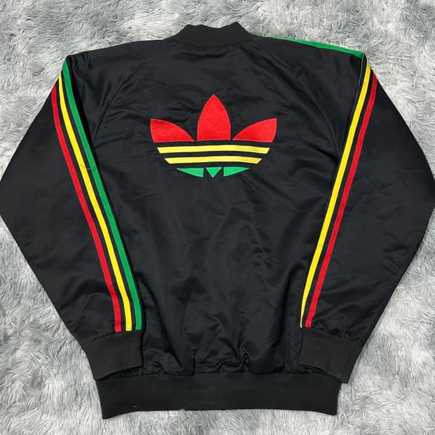 아디다스 00s 자메이카 빅로고 봄버자켓 m