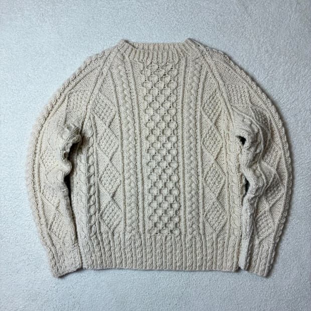 스콜레 00's 재팬 헤비 울 3D 케이블 니트 PN6461