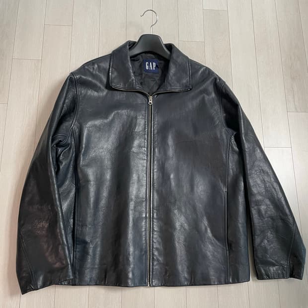 [XL]올드갭 레더 풀집업(가죽 케어 완료)