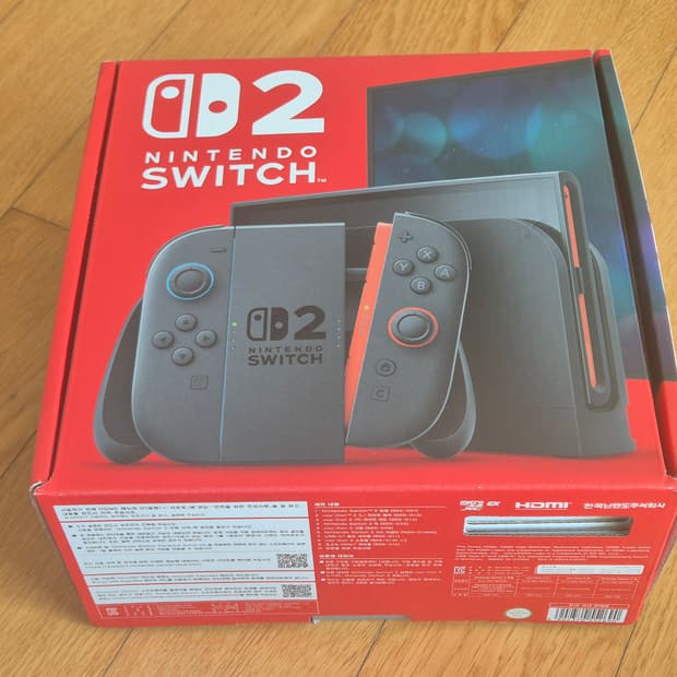 닌텐도 스위치 2 풀박스 + 젤다의 전설 왕눈 칩 판매합니다