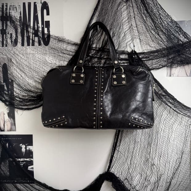 Michael Kors 00s punk stud tote bag