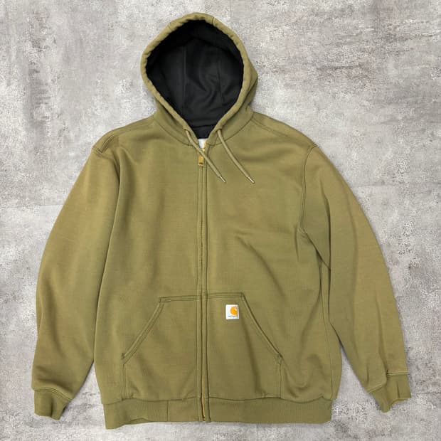 칼하트 써멀 후드 집업 올리브