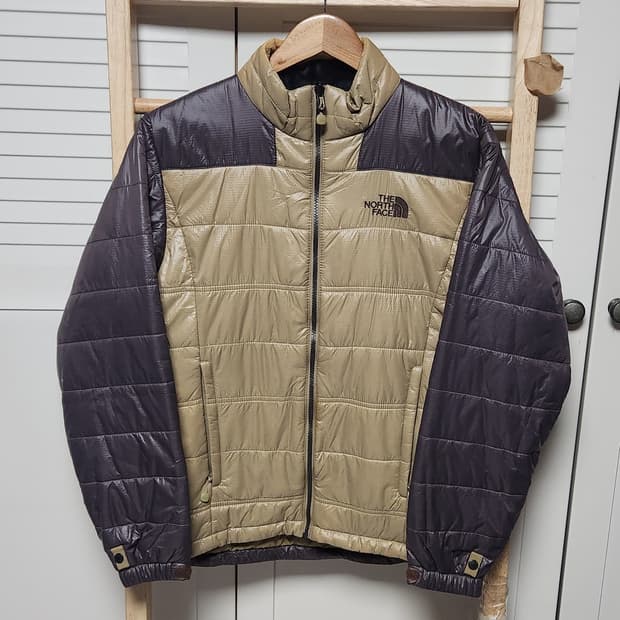 노스페이스 초코브라운 미드레이어 라이너 패디드 경량 점퍼 자켓